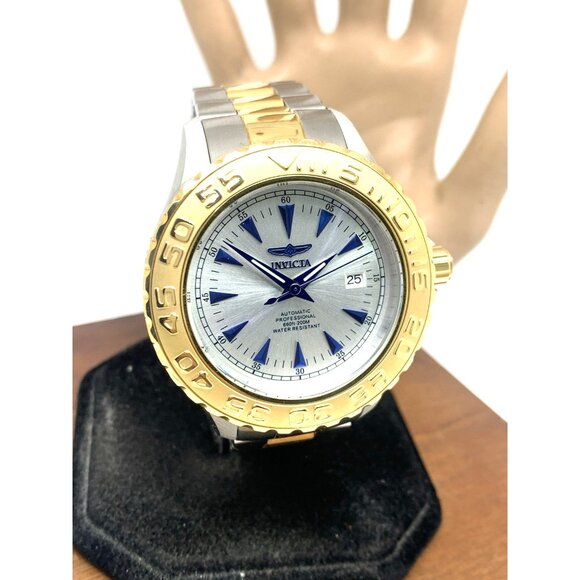 Invicta Men's Watch 2307 Ocean Ghost Automatic Silver Dial Two Tone Steel 47mm - Picture 13 of 14